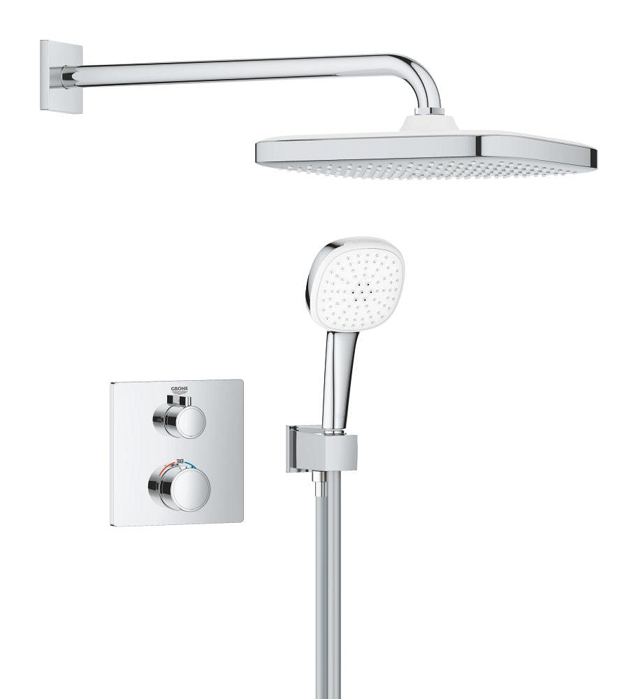1039950000 - Grohtherm Concealed shower system with Tempesta 250 Cube image