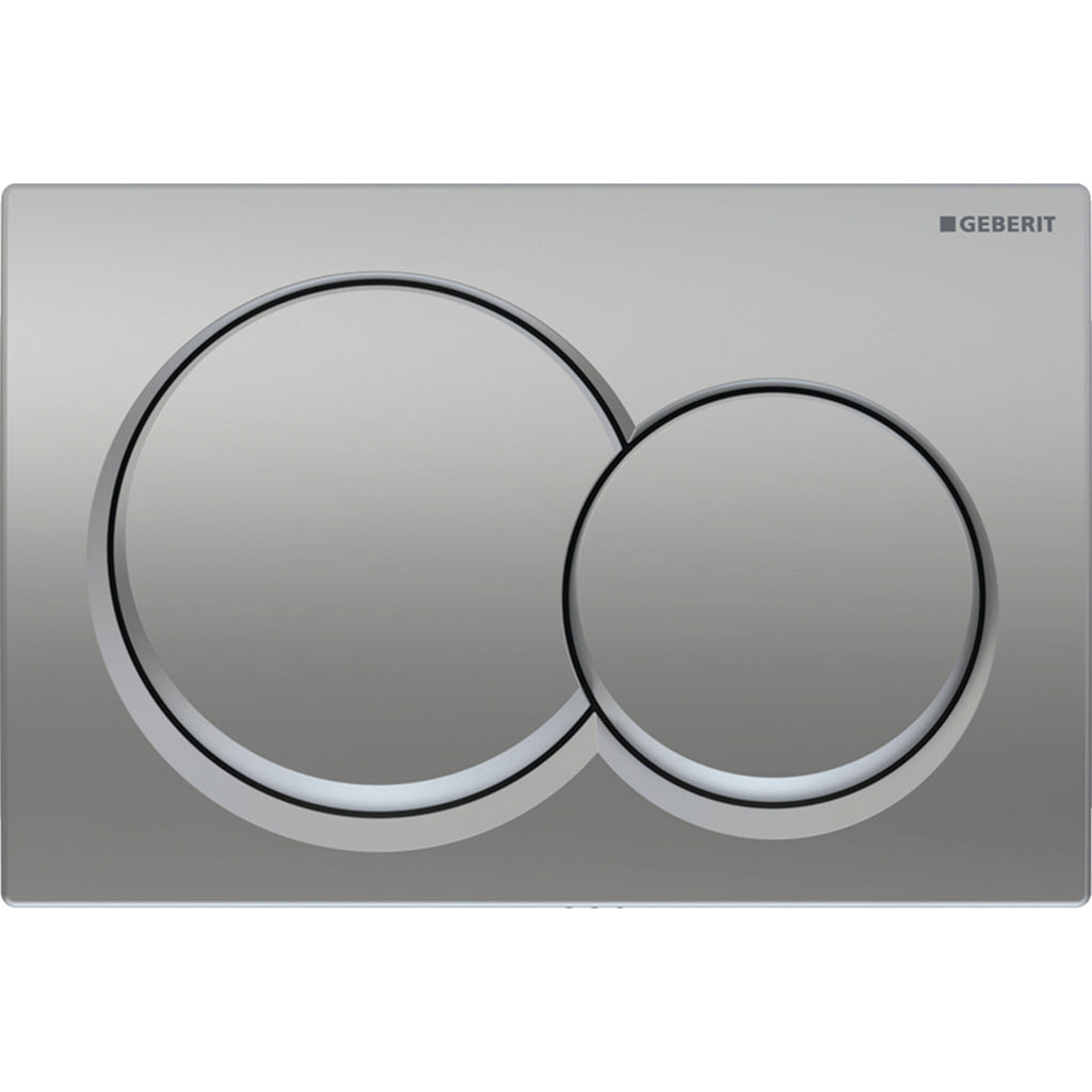115.035.46.1 - Geberit Alpha01 Round Dual Flush Plate - Matt Chrome image