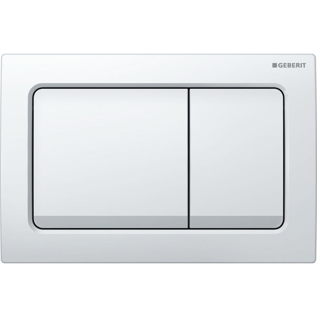 115.055.11.1 - Geberit Alpha01 Square Dual Flush Plate - White image