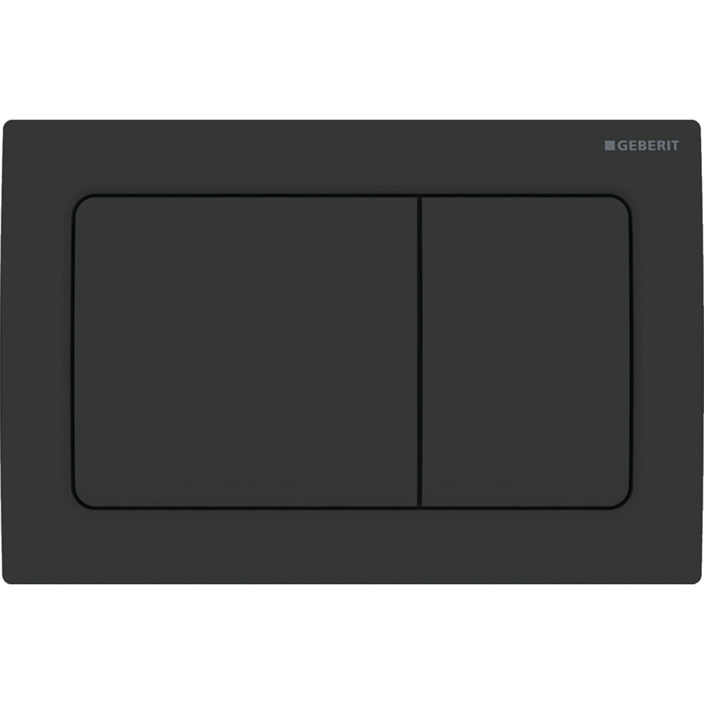 115.055.14.1 - Geberit Alpha01 Square Dual Flush Plate - Matt Black image