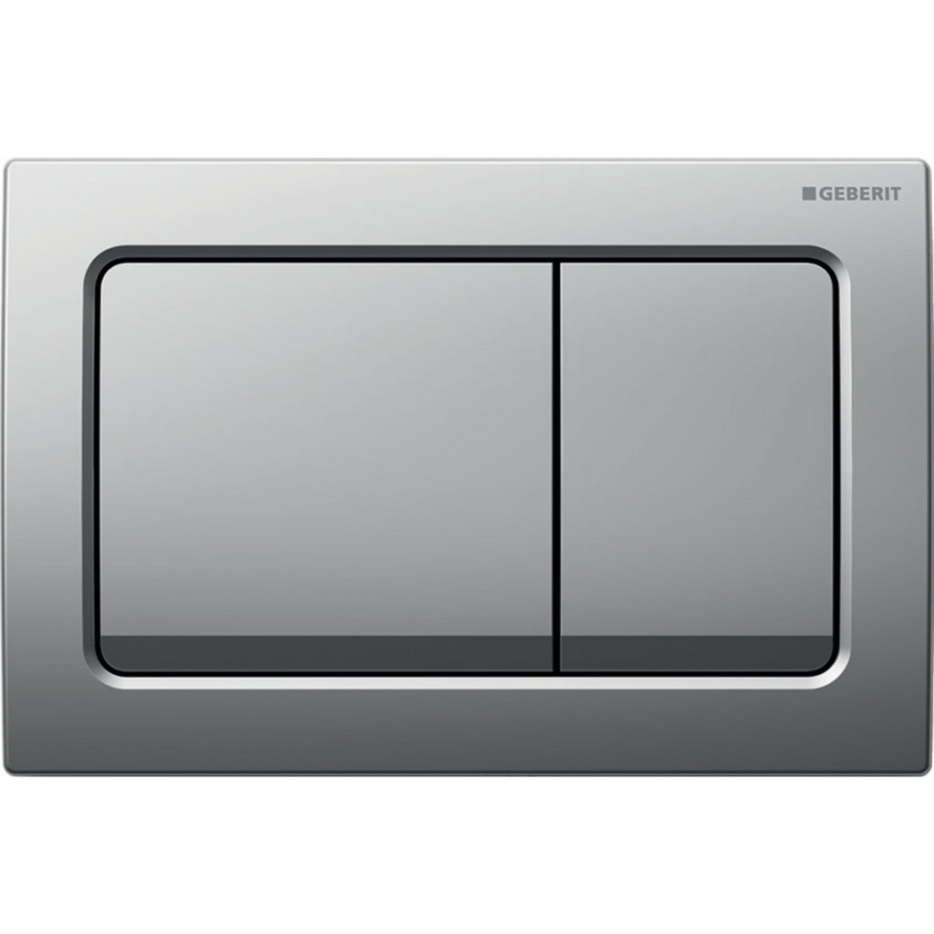 115.055.46.1 - Geberit Alpha01 Square Dual Flush Plate - Matt Chrome image