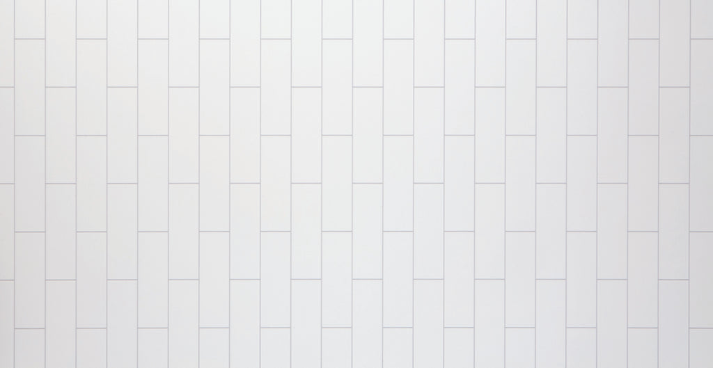 4010040195 - Neptune 1000mm x 2400mm Heavy Duty Grout Line Panel - White London Tile image