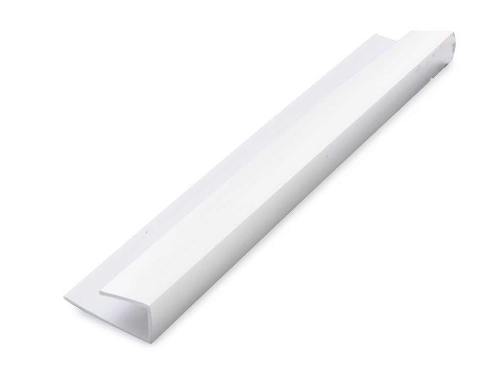 4010060025 - Neptune 2700mm x 30mm x 10mm PVC Trim for 10mm Panels - 1 Part Edge Trim - White image