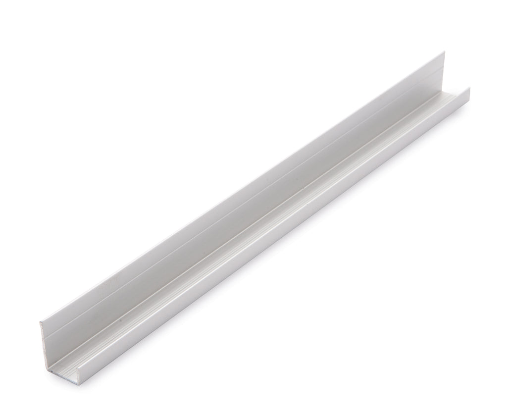 4010060236 - Neptune 2400mm x 13mm x 17mm Aluminium Trim for 10mm Panels - Edge Trim - Chrome image