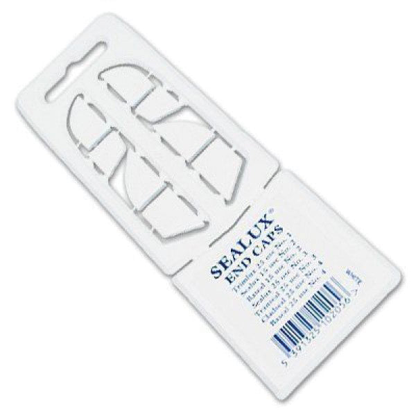 4010060335 - Neptune 60mm x 40mm x 3mm End Caps for Watertight Sealing Strip - White image
