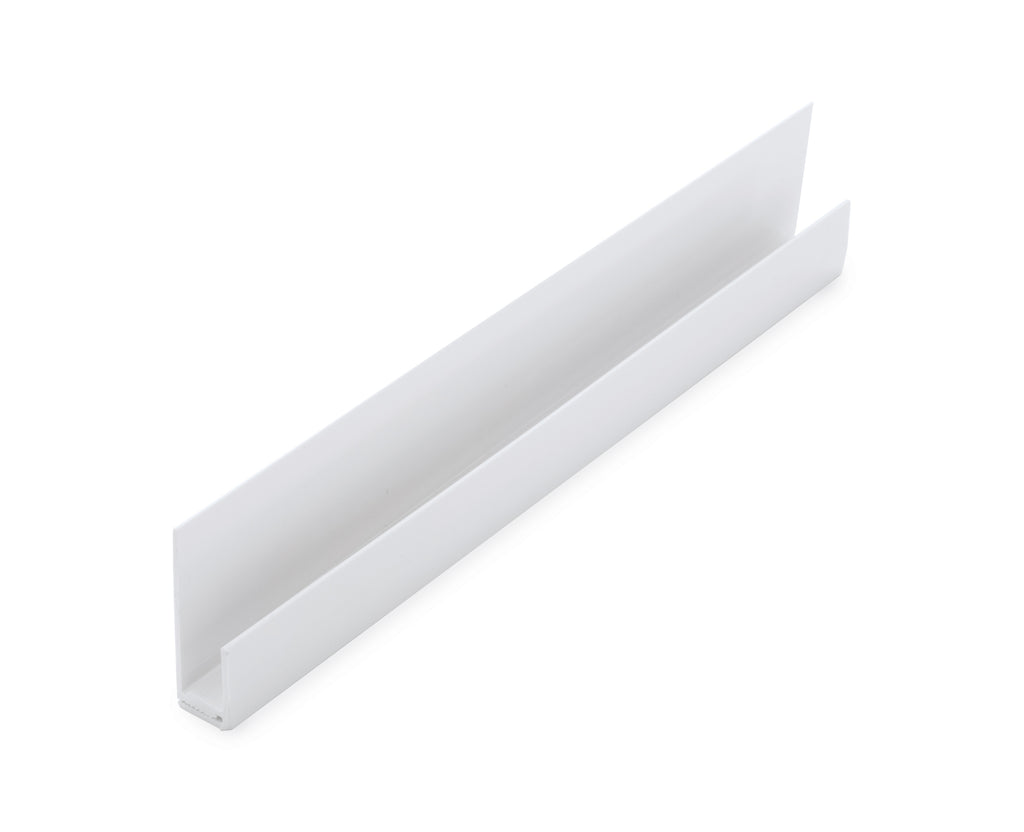 4010060380 - Neptune 2700mm x 30mm x 12mm PVC Trim (Suits All Panels) - 2 Part Edge Trim - White image