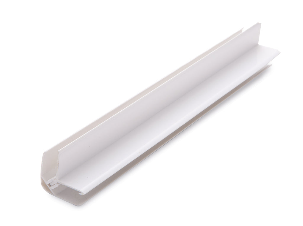 4010060400 - Neptune 2700mm x 45mm x 12mm PVC Trim (Suits All Panels) - 2 Part External Corner - White image