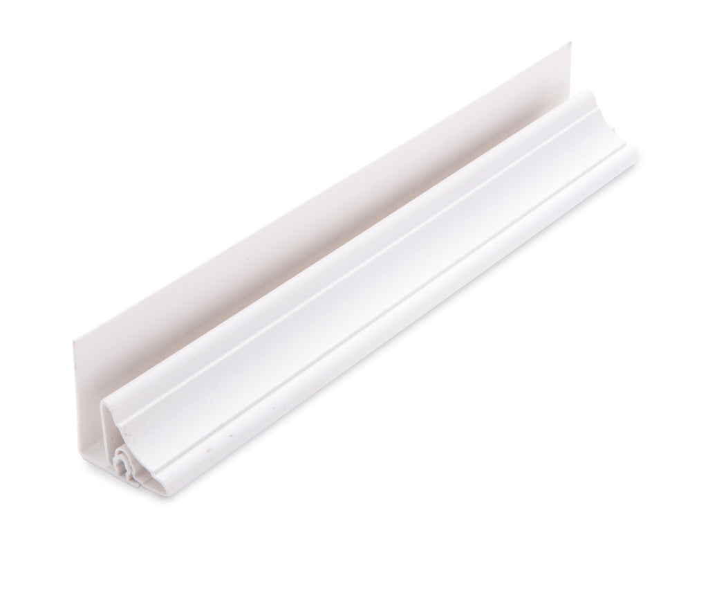 4010060416 - Neptune 2700mm x 30mm x 30mm PVC Trim for 10mm Panels - 2 Part Wall / Ceiling Coving - White image