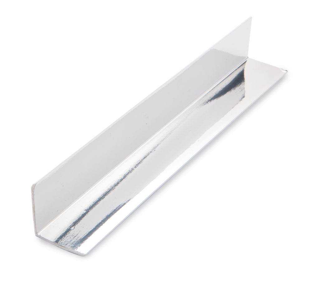 4010060435 - Neptune 2700mm x 40mm x 2mm PVC Trim (Suits All Panels) - 28mm Right Angle Internal - Chrome image