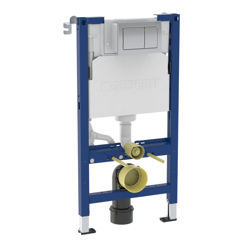 458.037.21.2 - Geberit Alpha 98cmH Frame & Cistern, plus Alpha01 Square Flush Plate image