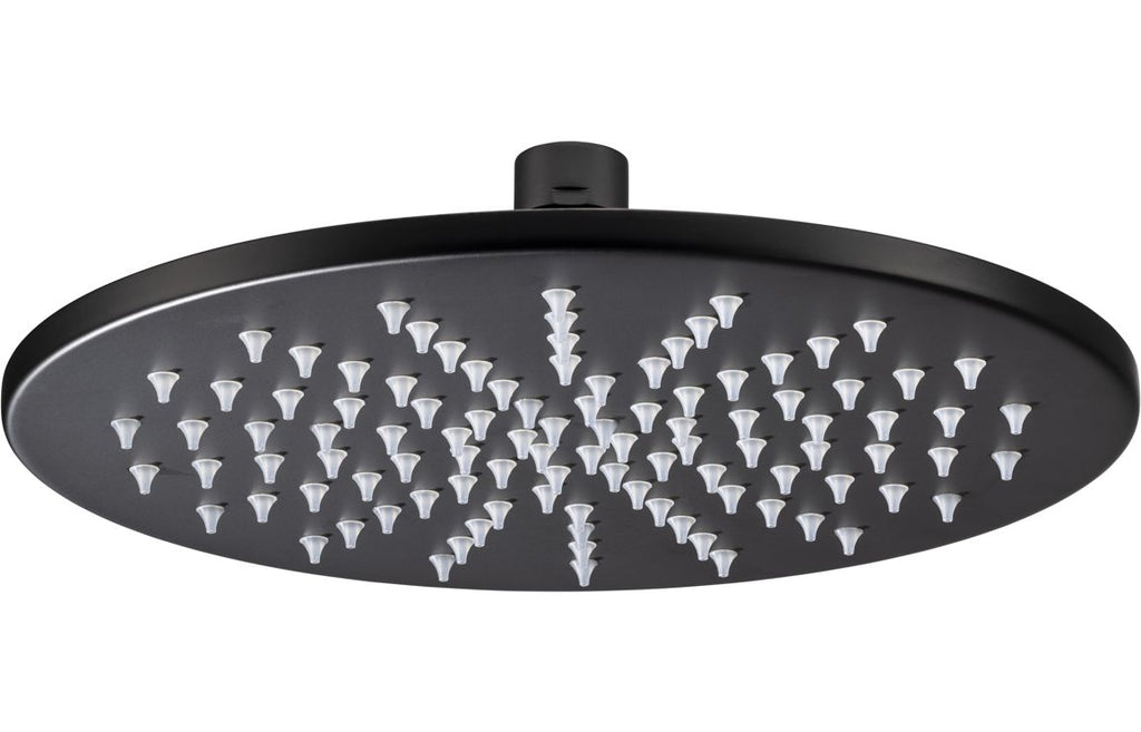 AB2484 - Abode Euphoria 225x225x8mm Circular Showerhead - Matt Black image