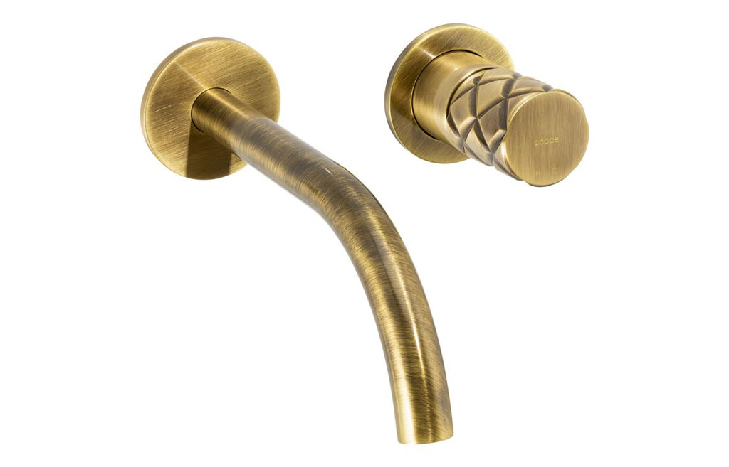 AB2748 - Abode Kite Wall Mounted Basin Mixer - Antique Brass image