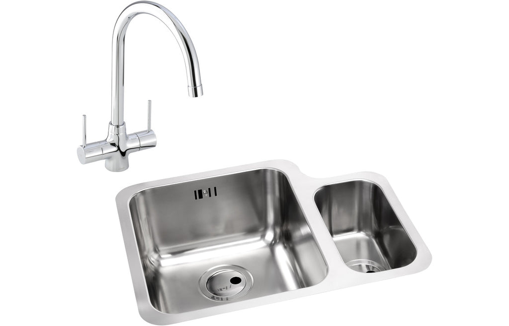 ABDP0037 - Abode Matrix 1.5B LHMB Undermount St/Steel Sink & Nexa Tap Pack image