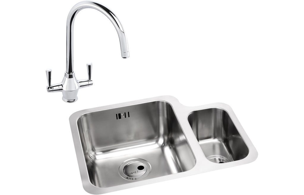 ABDP0038 - Abode Matrix 1.5B LHMB Undermount St/Steel Sink & Astral Tap Pack image
