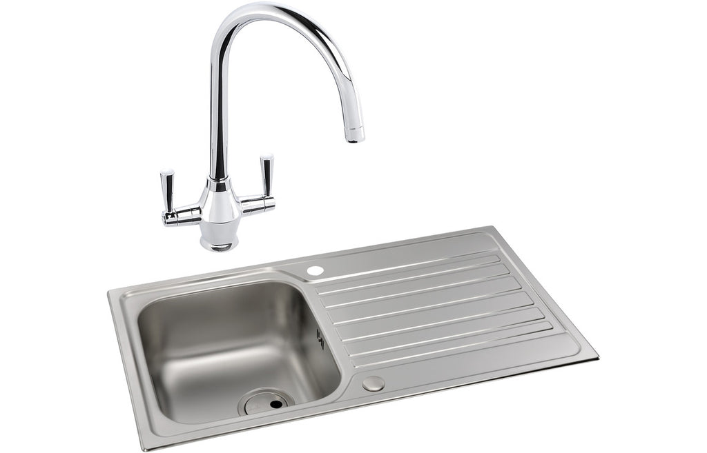 ABDP0042 - Abode Connekt 1B Inset St/Steel Sink & Astral Tap Pack image