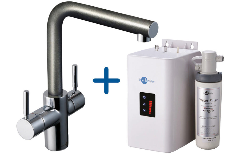 AIS225 - InSinkErator 3N1 L Shape Tap  Neo Tank & Filter Pack - Anthracite image