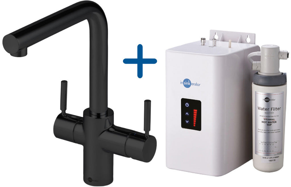 AIS231 - InSinkErator 3N1 L Shape Tap  Neo Tank & Filter Pack - Velvet Black image