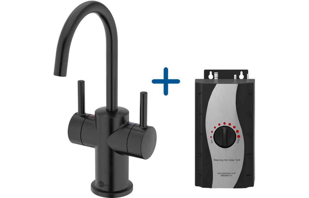 AIS617 - InSinkErator FHC3010 Hot/Cold Water Mixer Tap & Standard Tank - Velvet Black image