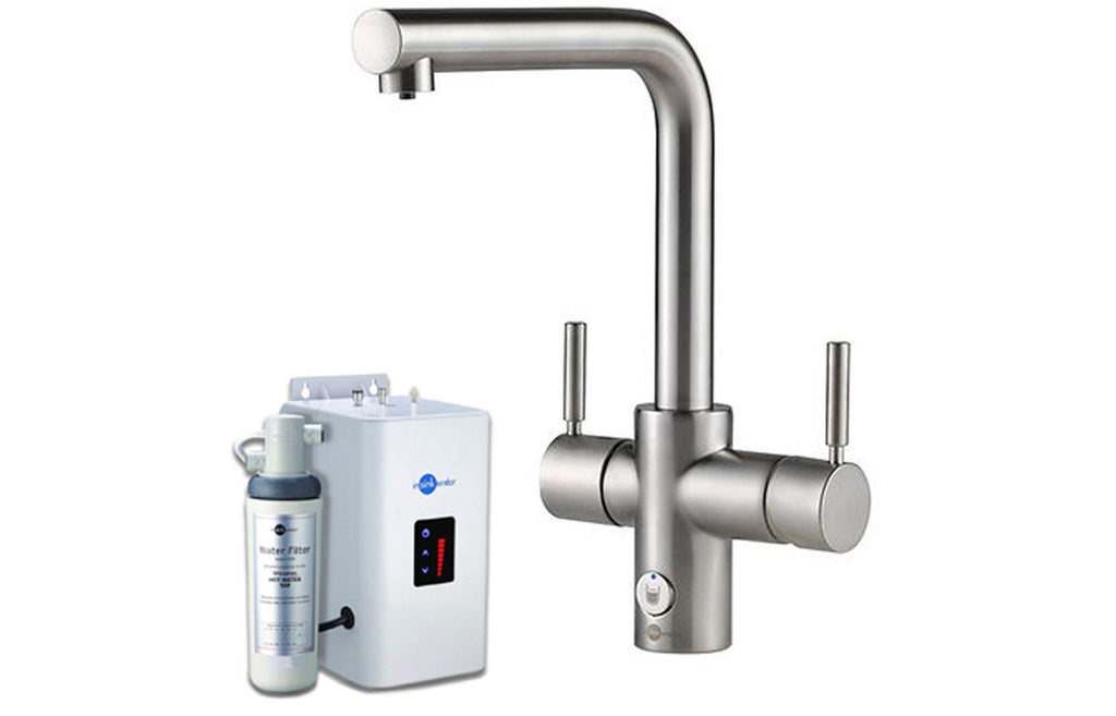 AIS802 - InSinkErator 4N1 L Shape Tap  Neo Tank & Filter Pack - Brushed Steel image