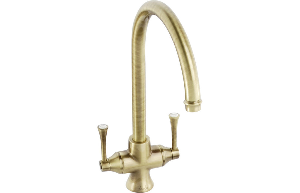AT1022 - Abode Gosford Monobloc Mixer Tap - Antique Brass image