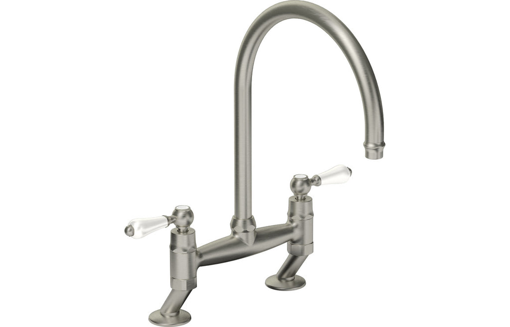 AT1217 - Abode Ludlow Bridge Mixer Tap - Brushed Nickel image