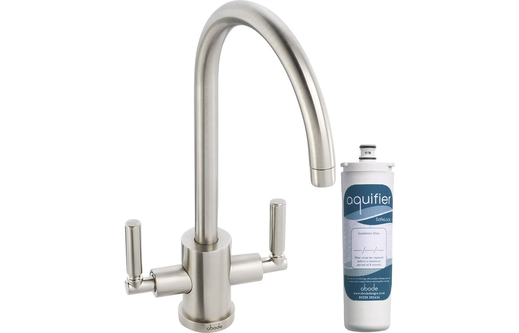 AT2004 - Abode Atlas Monobloc Aquifier Mixer Tap - Brushed Nickel image