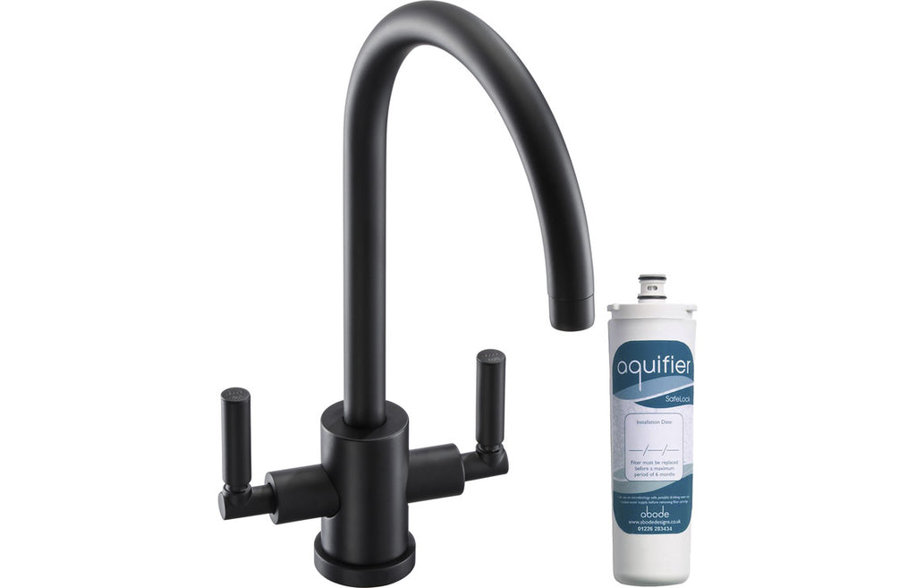AT2099 - Abode Atlas Monobloc Aquifier Mixer Tap - Matt Black image
