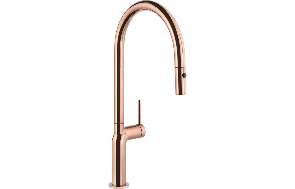 AT2132 - Abode Tubist Single Lever Mixer Tap w/Pull Out - Polished Copper image