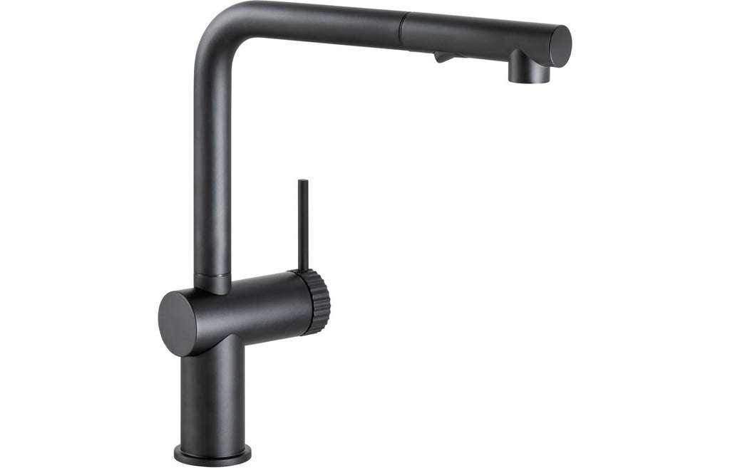 AT2159 - Abode Fraction Pull-Out Mixer Tap - Matt Black image