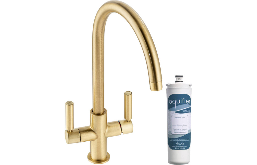 AT2175 - Abode Globe Aquifier Mixer Tap - Brushed Brass image