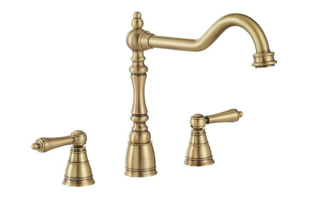 AT2237 - Abode Mayenne 3 Part Mixer Tap - Antique Brass image