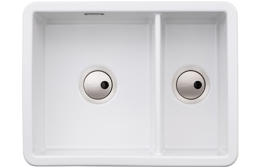 AW1033 - Abode Sandon 1.5B Ceramic Undermount/Inset Sink - White image