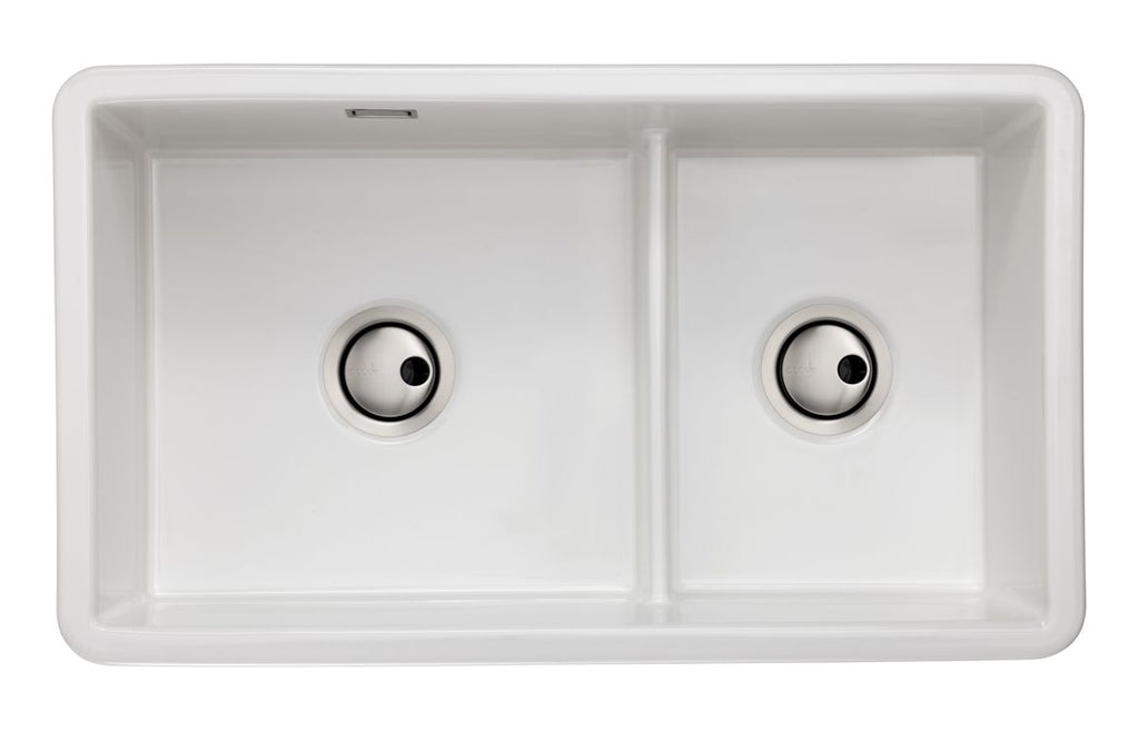 AW1048 - Abode Sandon 1.75B Ceramic Undermount/Inset Sink - White image