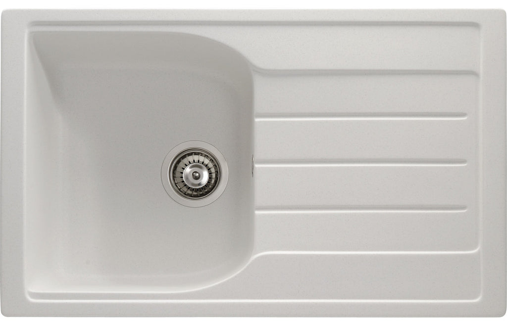 AW3114 - Abode Oriel 1B & Drainer Granite Inset Sink - Frost White image