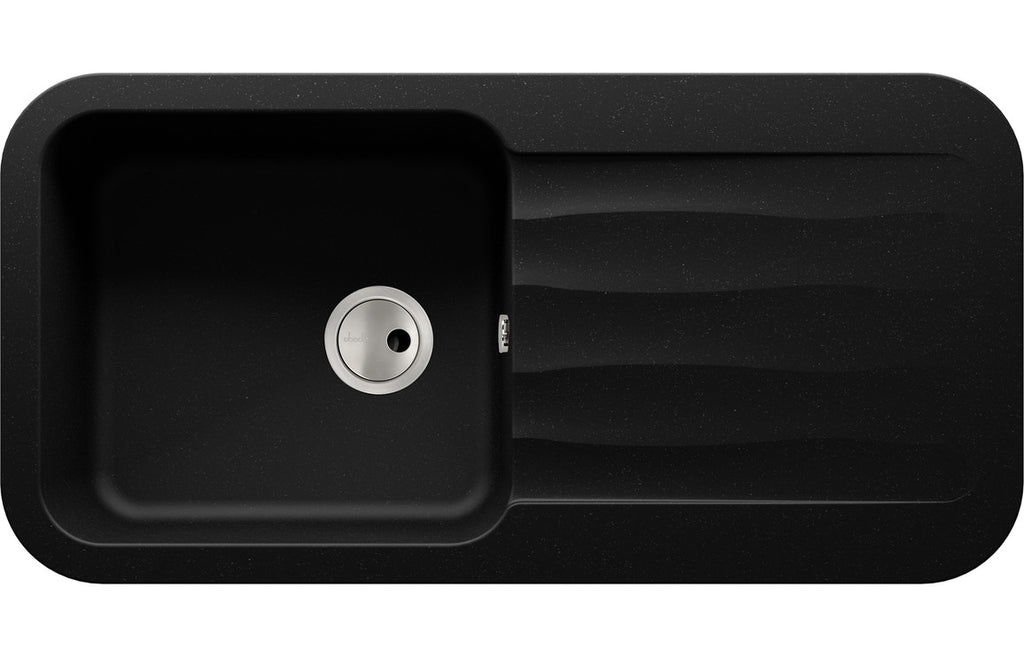 AW3140 - Abode Dune 1B & Drainer Granite Inset Sink - Black image