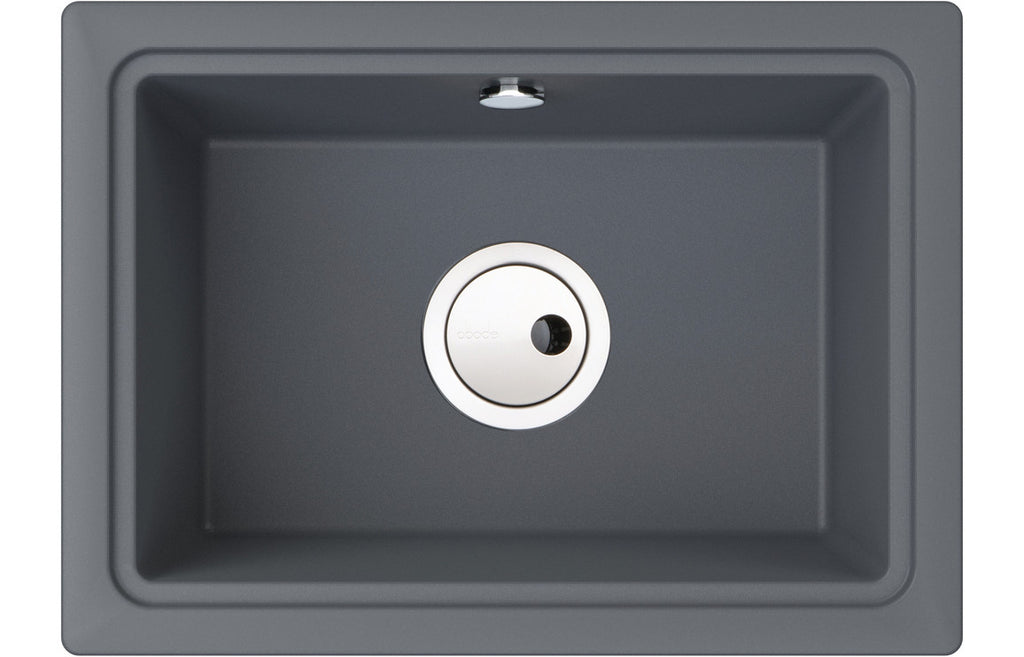AW3167 - Abode Denton Compact 1B Undermount Sink - Grey Metallic image