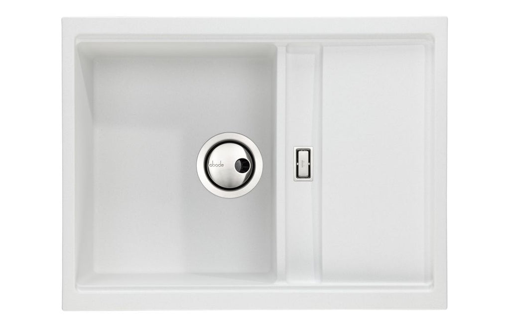 AW3175 - Abode Syncronist Compact 1.25B & Drainer Inset/Undermount Sink - White image