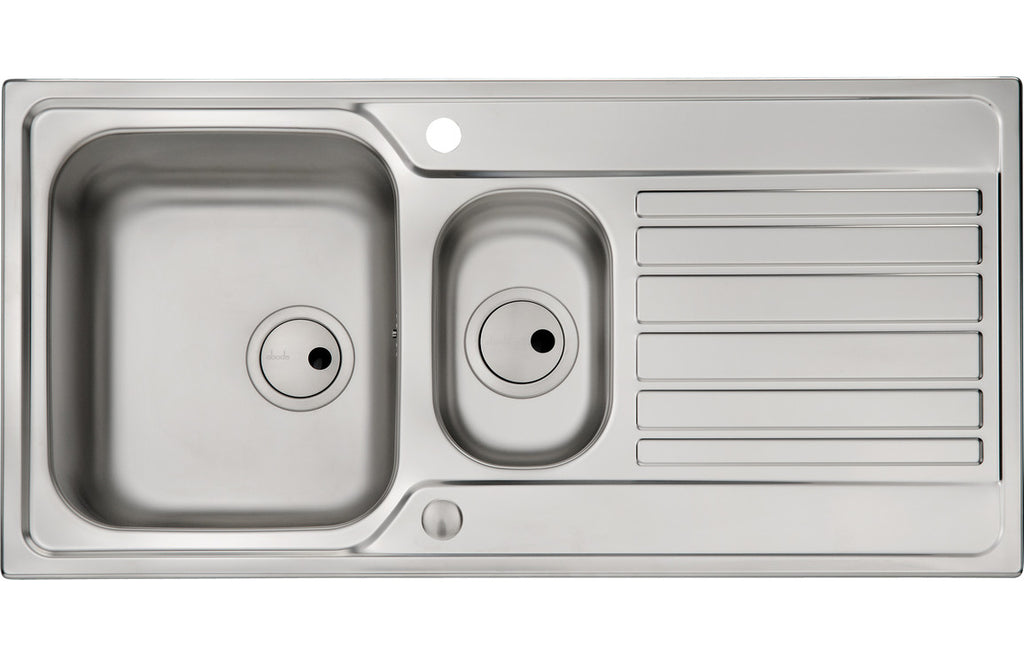 AW5057 - Abode Connekt 1.5B & Drainer Inset Sink - St/Steel image