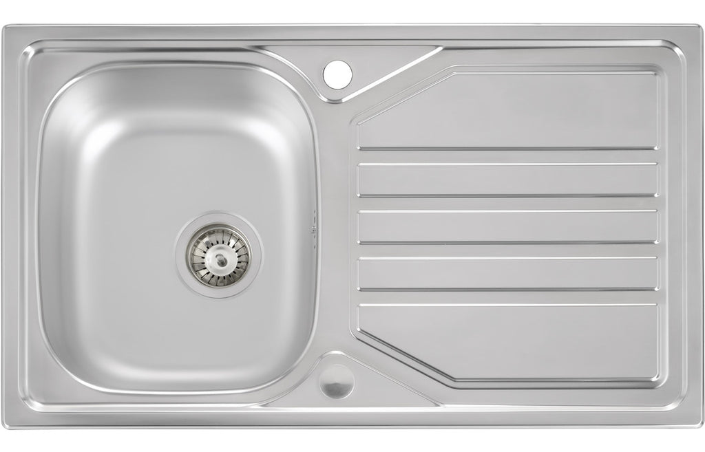 AW5062 - Abode Mikro 1B & Drainer Inset Sink (Boxed inc. waste) - St/Steel image