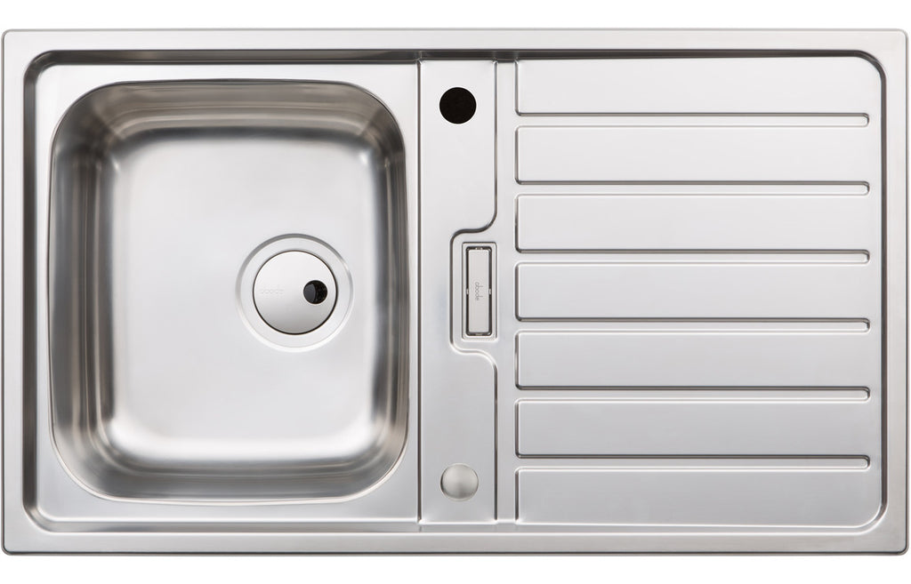 AW5111 - Abode Neron Compact 1B & Drainer Inset Sink - St/Steel image