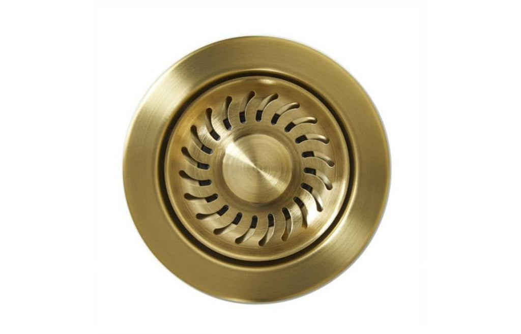 AX1155 - Abode 90mm Propeller Design Basket Strainer Waste - Brushed Brass image