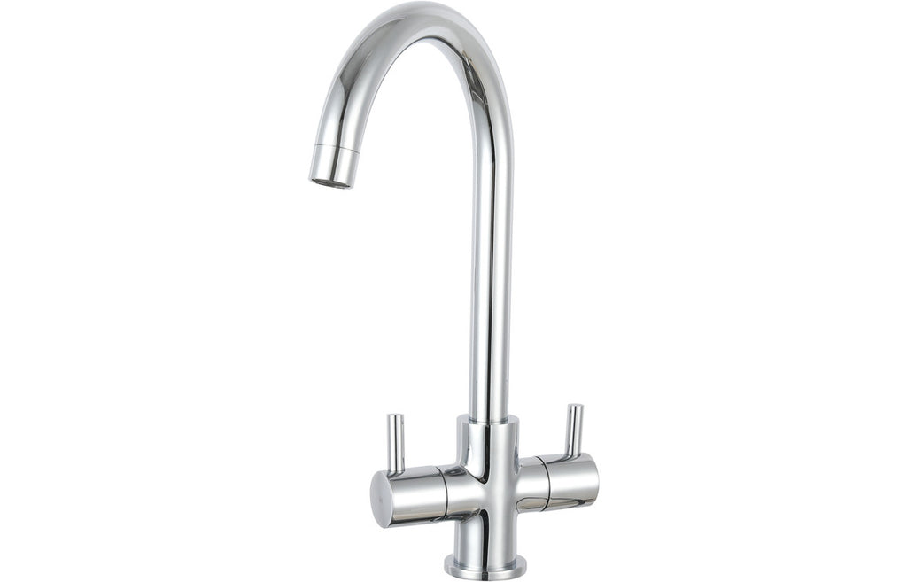 BPR2205 - Prima Staten Swan Neck Dual Lever Mixer Tap - Chrome image