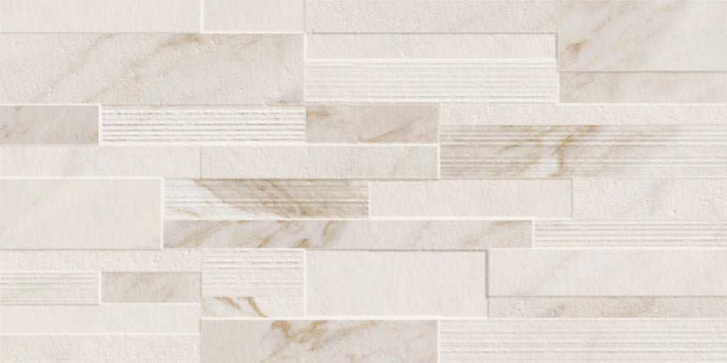 HTS0047 - Calacatta 300mm x 600mm x 10.4mm Gold Wal Mat Décor image