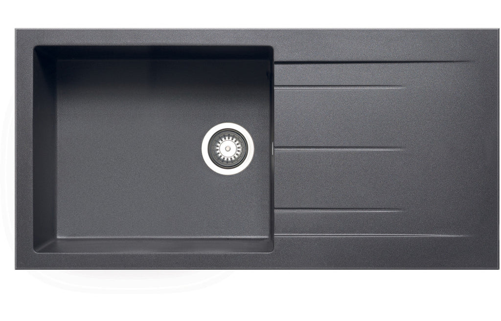 CPR320 - Prima+ Granite 1B & Drainer Inset Sink - Gun Metal image