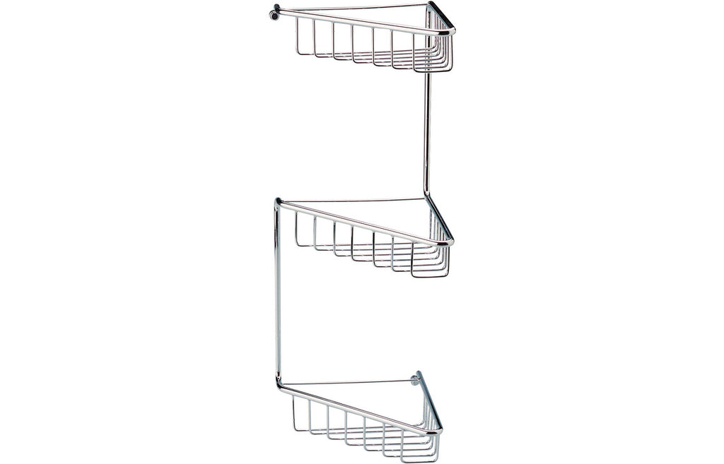HOTT101698 - Dianna 3-Tier Corner Shower Caddy - Chrome image