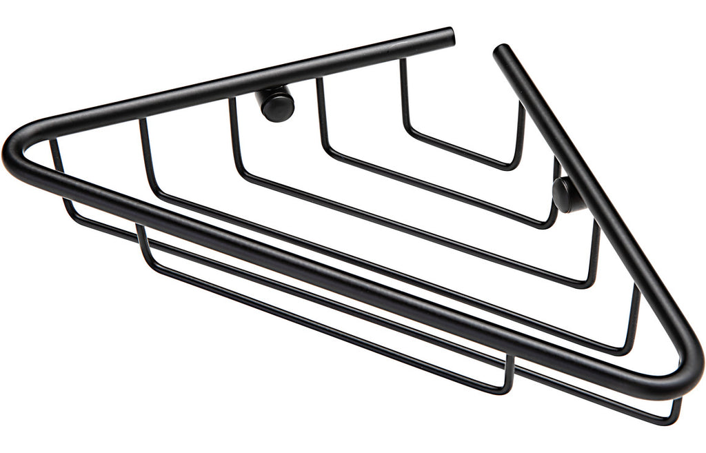 HOTT105489 - Dianna 1-Tier Corner Shower Caddy - Black image