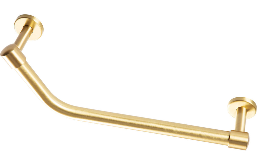 HOTT105492 - Angled 40cm Grab Rail - Brushed Brass image