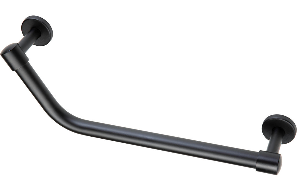 HOTT105496 - Angled 40cm Grab Rail - Matt Black image