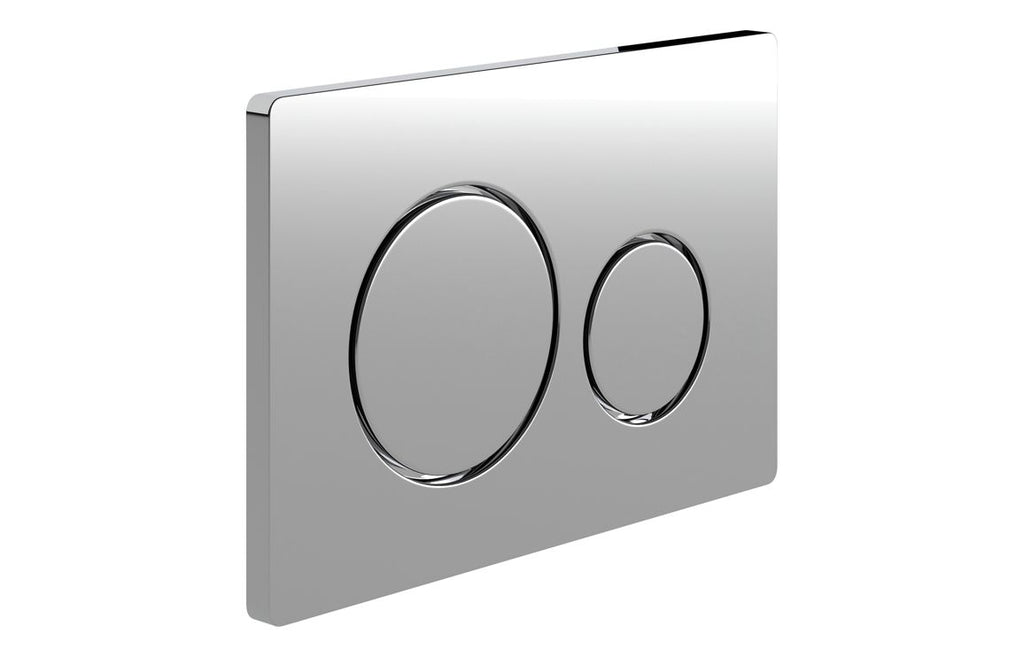 HOTT109021 - Round Push Button Flushplate - Chrome image