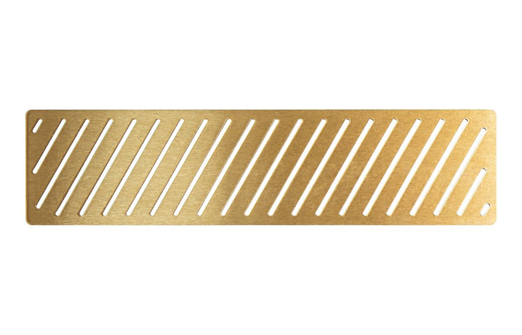 HOTT108536 - Linear Tray Waste Cover - Brushed Brass image